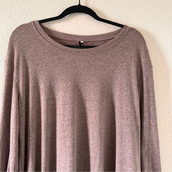 LYDFS A-line Laced Hem Round Neck Long Sleeve Shirt Women Sz XXL - Picture 5 of 8